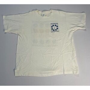 Vintage Michigan UofM Co-Ed Naked‎ Twister Bluegrass Mills T-Shirt Funny Size XL